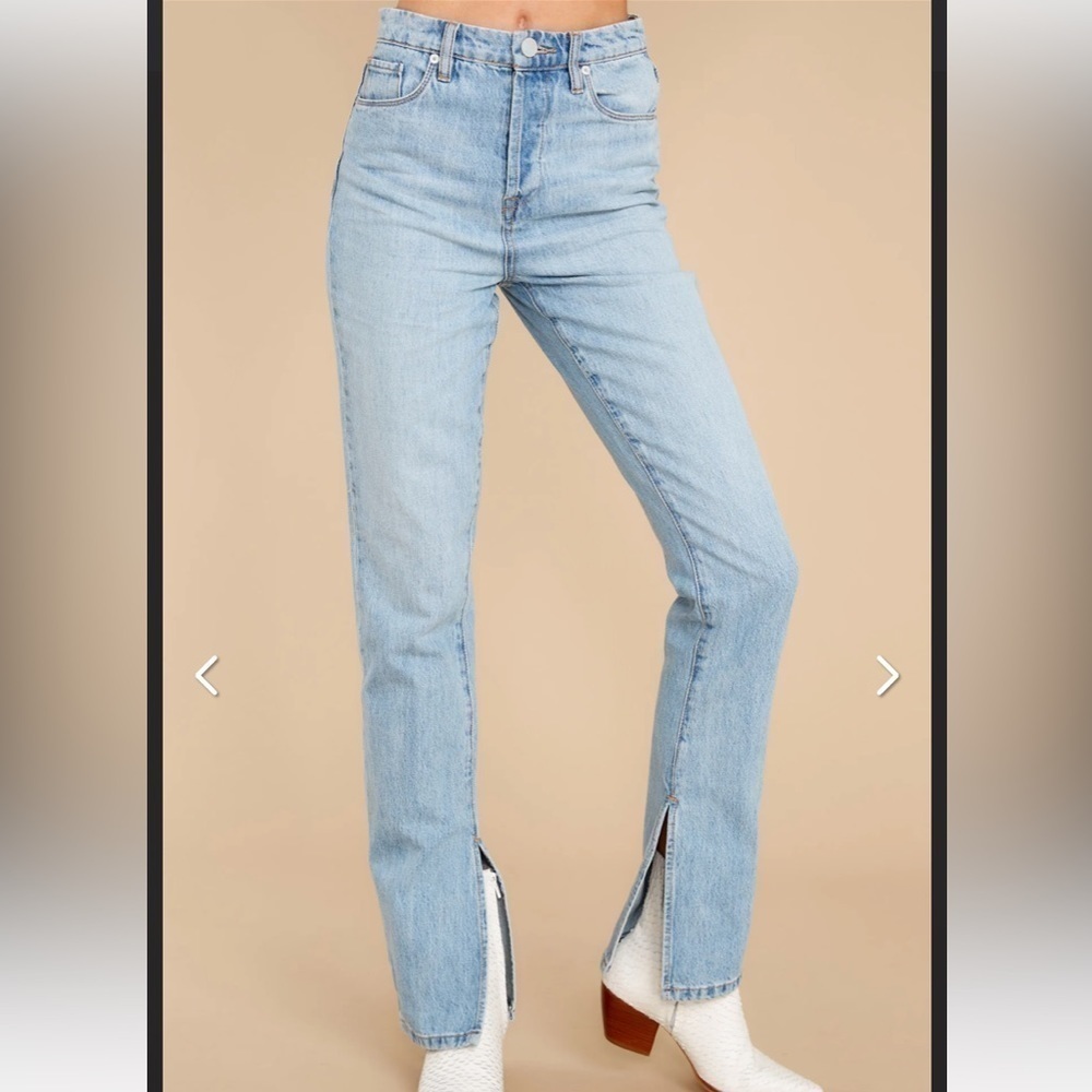 Blank NYC New Womenβs 27 The Cooper Slim Straight Leg Hi Rise Side Slit Jean NWT